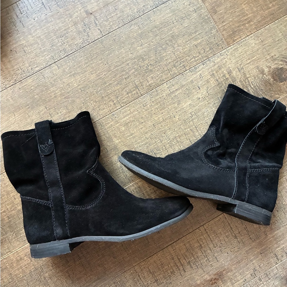 Vince Camuto Black Suede Ankle Booties